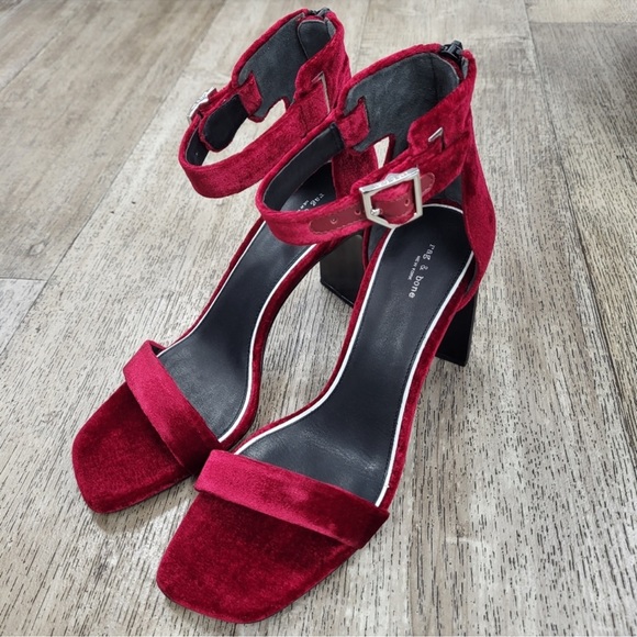 RAG & BONE | Ellis Sandal in Biking Red - Picture 2 of 5